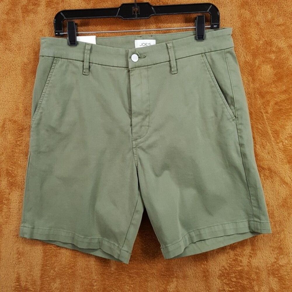 JOES Chino Shorts Mens Size 31 Green Cotton Stretch 8" THE PALMER SHORT $108